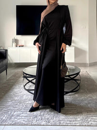 Middle Eastern Turkish Elegant Dress And Cardigan Set