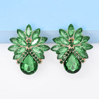 New Fashion Women's Personality Flower Rhinestone-embedded Earrings