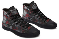 Fashion Printed Couple High Top Canvas Shoes