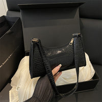 French-style Minimalist Textured Fashionable Tote And Shoulder Bag