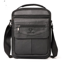 Casual Cross-border Mens Backpack Made From Full-grain Cowhide Leather