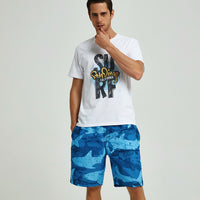 Beach Pants Men's Knee Length Plus Size Swimming Trunks