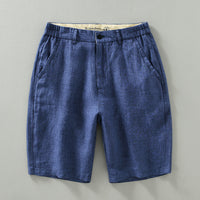 Linen Shorts Men's Loose Plus Size