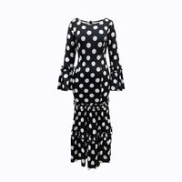 Womens Retro French Polka-Dot Dress
