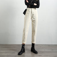 Korean Jeans Loose Harem Pants High Waist Radish Chic Pants Straight Retro Dad