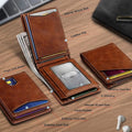 Multifunctional Anti-Theft Retro Card Holder Wallet With Multiple Card Slots For Men