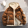 Two-piece Thickened Hooded Trend Couple Coat Men