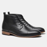 Plus Size Men's Chelsea Boots Inside Zipper Leather Boots