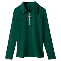 Womens Stylish Casual Slim-fit Lapel Top