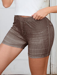 European And American-style Yoga Fitness Pants In A Denim Look