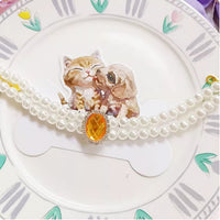 Cat Pet Jewelry Water Drop Pendant Rabbit Necklace