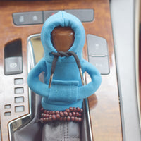 Velvet Car Gear Handle Sleeve Handle Decorative Knob Hoodie Handbrake Cover Hoodie