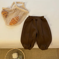 Autumn And Winter Baby Fleece Padded Pants