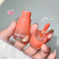 Moisturizing Mushroom-shaped Haircut Mirror Lip Lacquer Water Light Full Lips Moisturizing