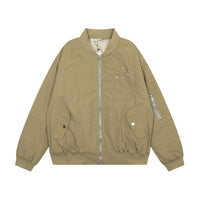 Men's Spring And Autumn Casual Loose Cargo Zipper Cardigan Outerwear Tide