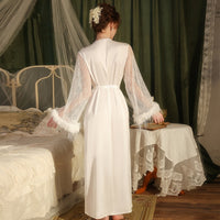 Passion Hot Waist-tight Sexy Cardigan Outerwear Gown Loungewear Suit