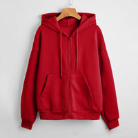 Men's And Women's Sparkling Style Zipper Cardigan Hoodie Plus Size