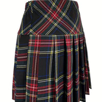 Women's Stripe College Style Pleated Skirt