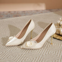 Wedding Shoes Stiletto High-end Applique High Heels