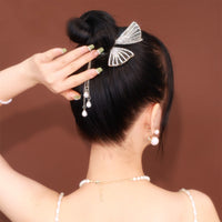 Copper Alloy Zircon Hair Ornaments Elegant Sweet Temperament Fish Tail Twist Clip