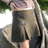Niche High Waist Slimming A- Line Pleated Short Skirt For Women