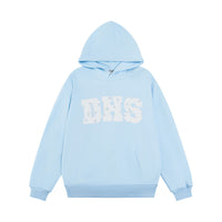 Letter Patch Embroidered Hoodie