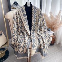 High-end Double-sided Dual-use New Travel Artificial Cashmere Scarf Women