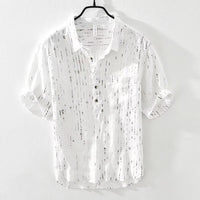 Summer Menswear Pu Shuai Short-sleeved T-shirt Lapel Polo Shirt