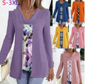 Fashionable Solid-Color Turtleneck Base-Layer Fake Two-Piece T-Shirt