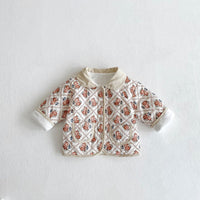 Flowers Pattern Long Sleeve Jacket