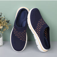 Korean Version Fly Woven Hollow Out Low Cut Slippers