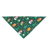 Pet Christmas Triangular Binder Dog Saliva Towel