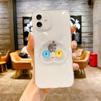 Compatible with Apple , Mobile Phone Shell Transparent Tide Brand Epoxy Glitter Starry Sky