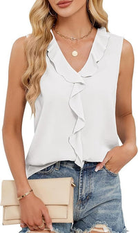 Women's Solid Color Summer Sleeveless Shirt
