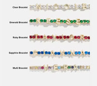 Customized Stainless Steel Letter Name Zirconium Tennis Bracelet