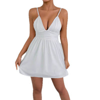 Women's Strap Backless Dress Short Skirt