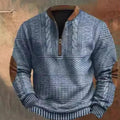 European And American Men's Half Zipper Sweater