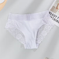 Plus Size Women's High Waist Hollow-out Breathable Underwear