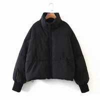 Women's Urban Leisure Versatile Stand Collar Puffer Jacket Coat