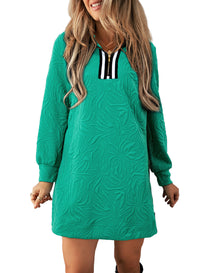 New Womens Long-sleeve Pullover Dress
