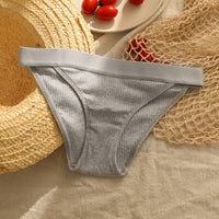Thread Cotton Comfortable Breathable Sexy Low Waist Girl Briefs
