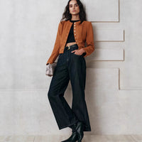 Linen Women's Casual Button-Up Jacket