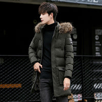 Winter Cotton-padded Coat Fleece-lined Thick Mid-length