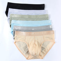 Men's Briefs Sexy Thin Nylon Jacquard Underwear Breathable