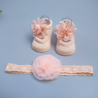 New Baby Girl Socks Headband Gift Box