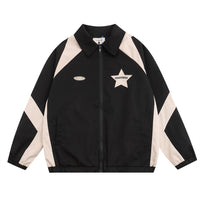 Men's Spring And Autumn Sports Loose Casual Polo Collar Pilot Baseball Uniform Fashion