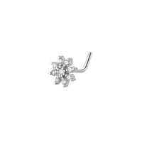 Unisex Stainless Steel Inlay Zircon Puncture Nose Ring