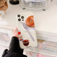 Creative Bread Holder Silicone Phone Case