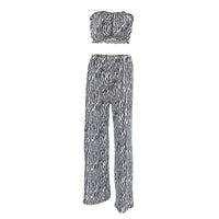 New Style Tube Top Short And Pants Loungewear