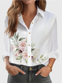 Fashionable Casual Long-sleeve Womens Blouse Versatile And Loose-fitting